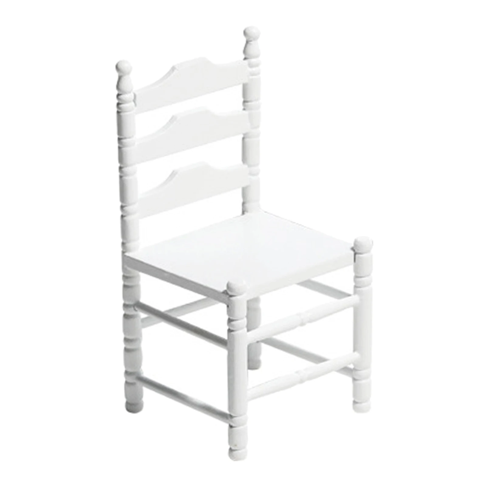 1:12 Doll House Chair Wooden Dining Chair Miniature Home Decor White for Kitchen
1:12 Doll House Chair Wooden Dining Chair Miniature Home Decor White for Kitchen
