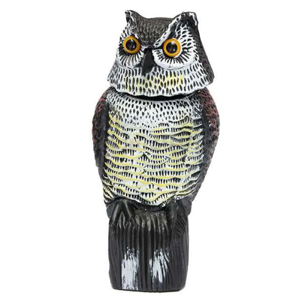 New Hot Sale Realistic Bird Scarer Rotating Head Sound Garden Owl Statue Protection Repellent Pest Control Scarecrow Garden Yard
New Hot Sale Realistic Bird Scarer Rotating Head Sound Garden Owl Statue Protection Repellent Pest Control Scarecrow Garden Yard