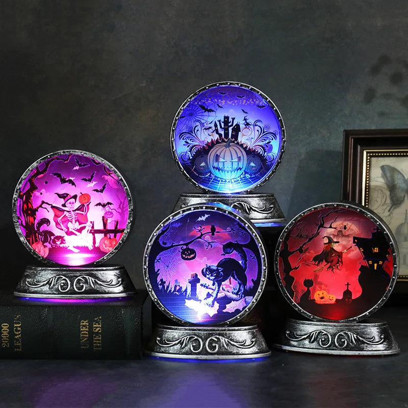 Halloween Decorations Props Pumpkin Lantern LED Night Light Creative Halloween Decoration Home Party Decor Desktop Ornament Lamp
Halloween Decorations Props Pumpkin Lantern LED Night Light Creative Halloween Decoration Home Party Decor Desktop Ornament Lamp