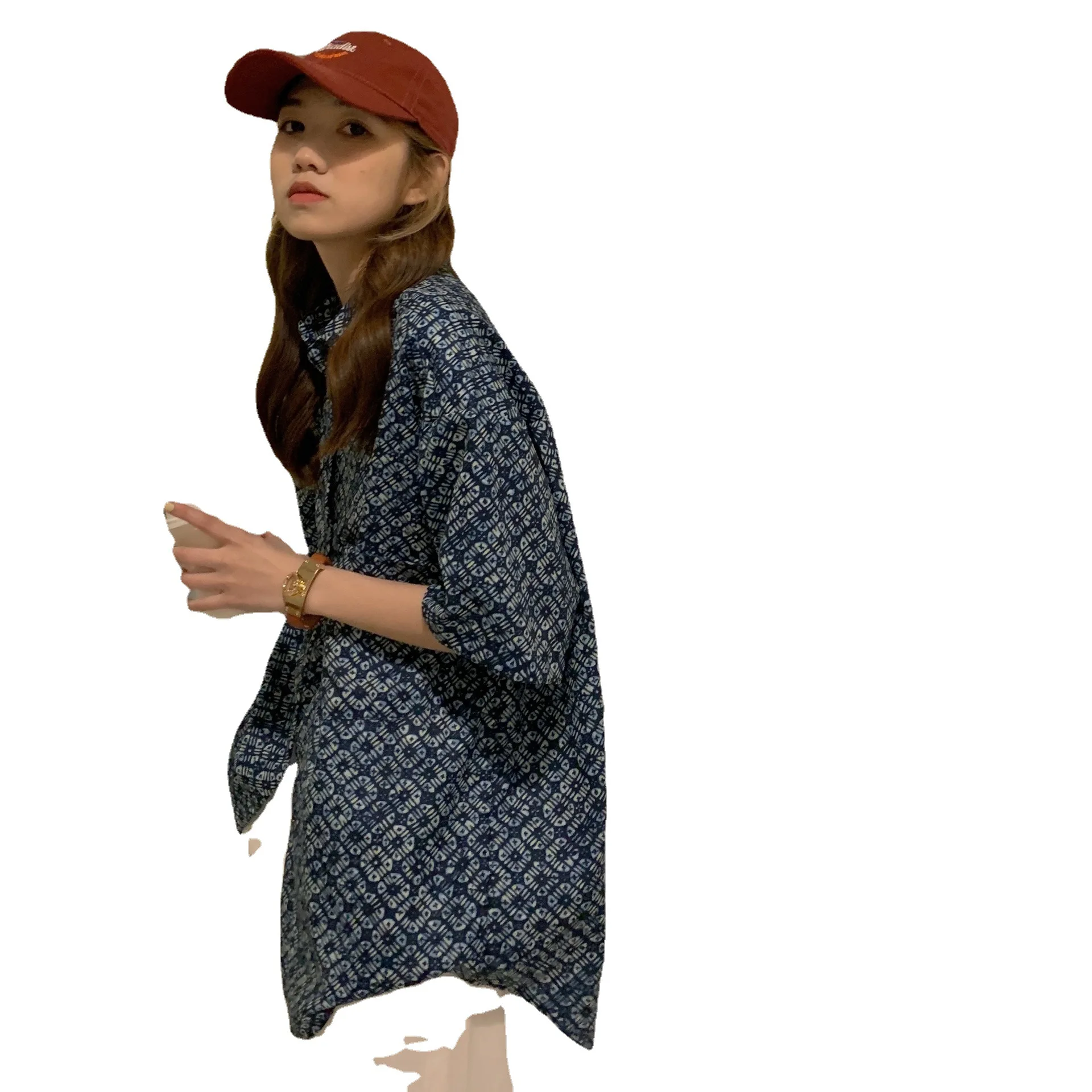 2021 spring and summer new women's net red chic temperament loose Lapel mixed pattern Chiffon short sleeve shirt
2021 spring and summer new women's net red chic temperament loose Lapel mixed pattern Chiffon short sleeve shirt