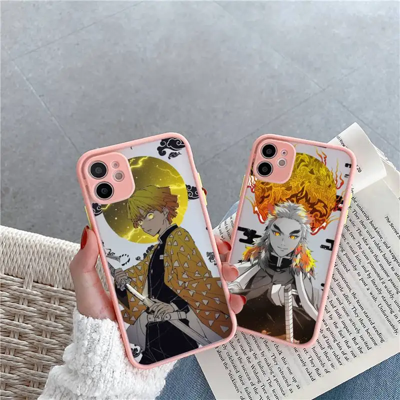Demon Slayer no yiba anime Phone Case For iPhone 12 11 Mini Pro XR XS Max 7 8 Plus X Matte transparent Pink Back Cover
Demon Slayer no yiba anime Phone Case For iPhone 12 11 Mini Pro XR XS Max 7 8 Plus X Matte transparent Pink Back Cover