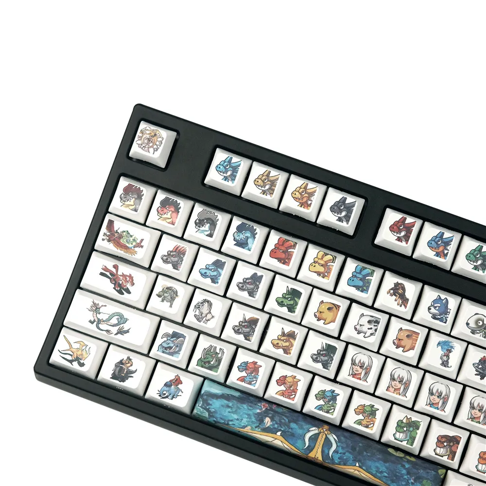 Little monster theme keycap sublimation keycap personality cartoon mechanical keyboard dedicated key XDA height
Little monster theme keycap sublimation keycap personality cartoon mechanical keyboard dedicated key XDA height