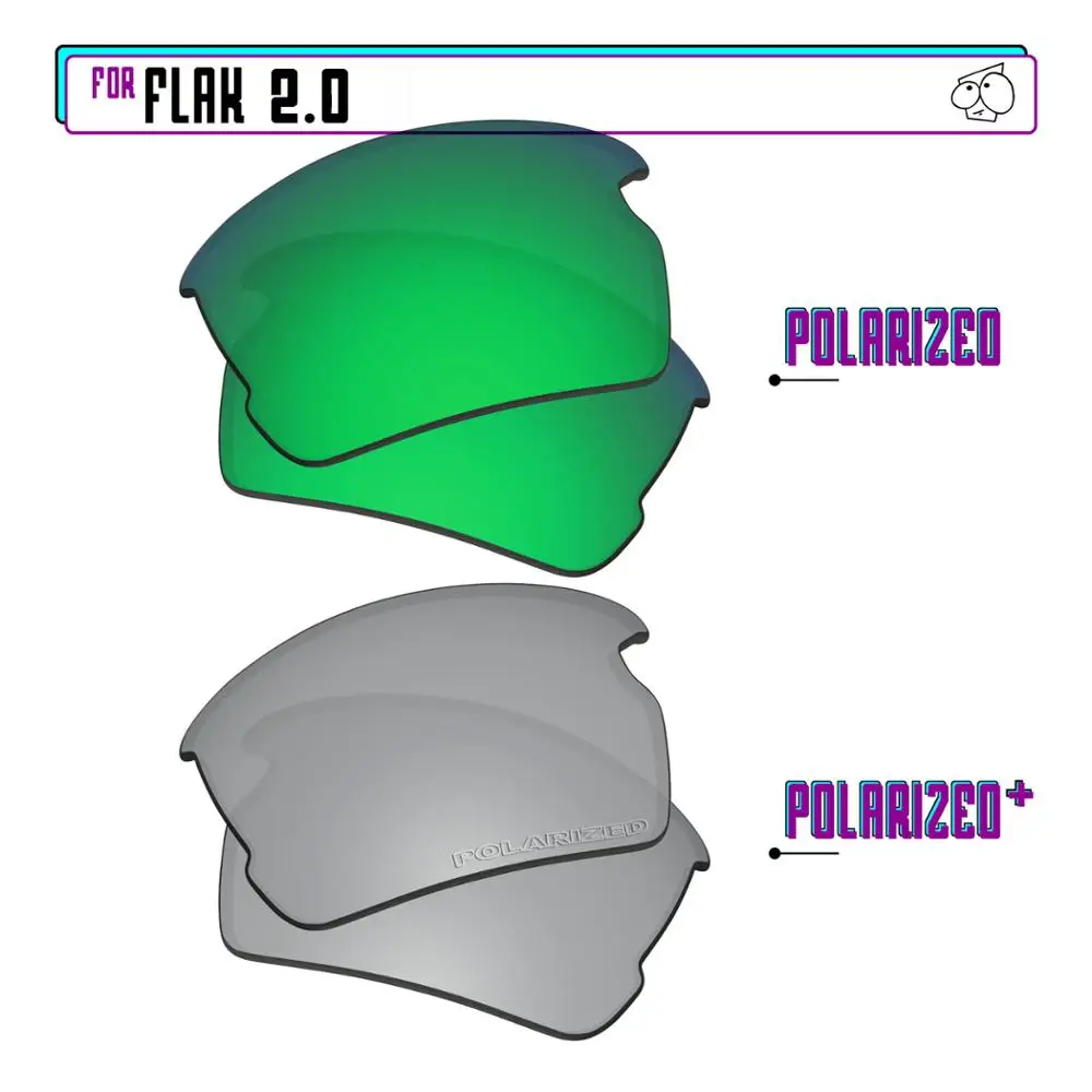 Ezrelease поляризованные Сменные линзы для-солнцезащитные очки Oakley Flak 2,0-SilverP Plus-Green P 
Ezrelease поляризованные Сменные линзы для-солнцезащитные очки Oakley Flak 2,0-SilverP Plus-Green P