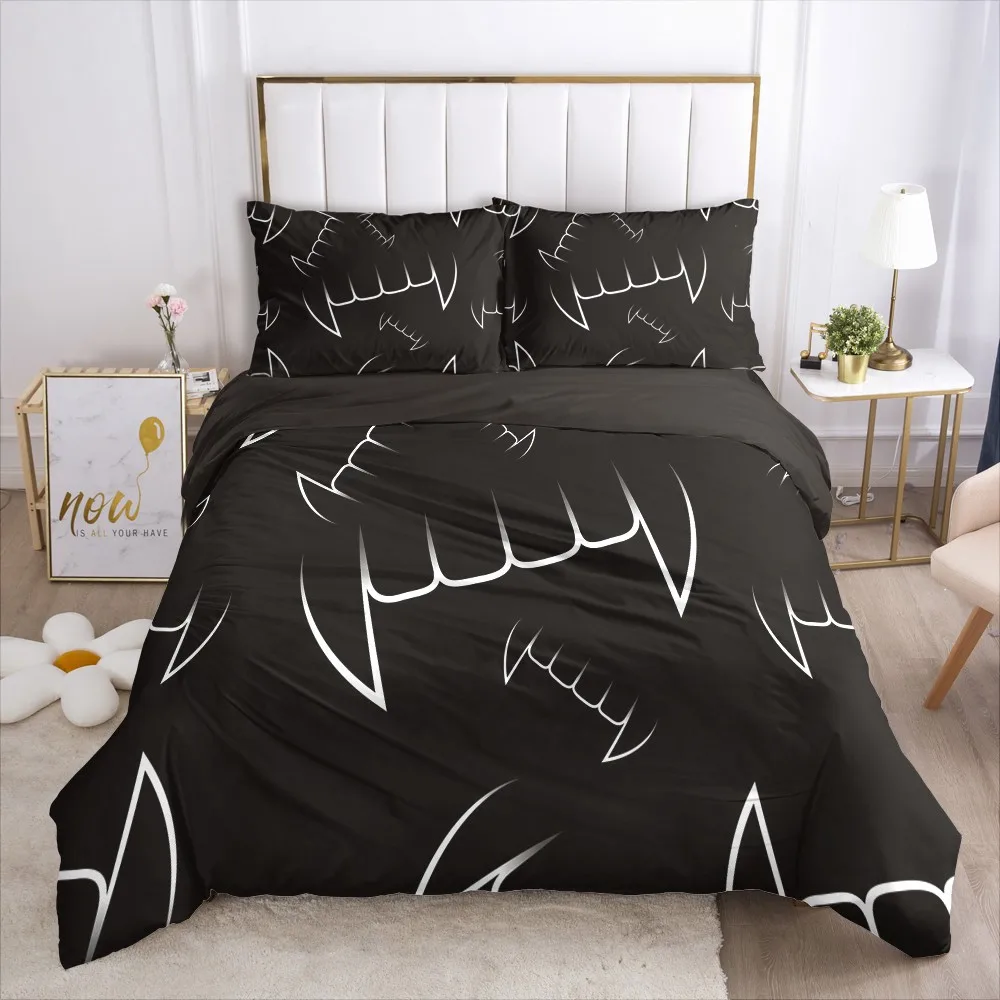 3D Evil Spirit Fangs Lips Design Duvet Cover Set Bedding Sets Quilt Covers Pillow Cases Full Double Single Size Black Bed
3D Evil Spirit Fangs Lips Design Duvet Cover Set Bedding Sets Quilt Covers Pillow Cases Full Double Single Size Black Bed