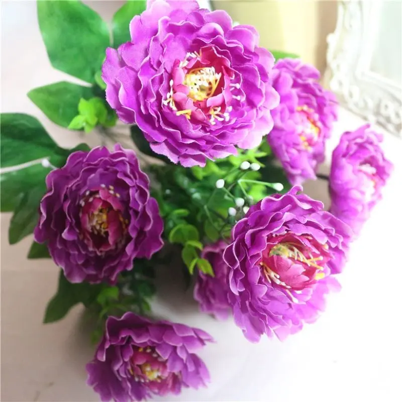 Artificial Peony Flowers Silk Fake Flowers Decoration Flower Bouquet Wreath For Family Wedding Home Desktop Room Decoration
Artificial Peony Flowers Silk Fake Flowers Decoration Flower Bouquet Wreath For Family Wedding Home Desktop Room Decoration