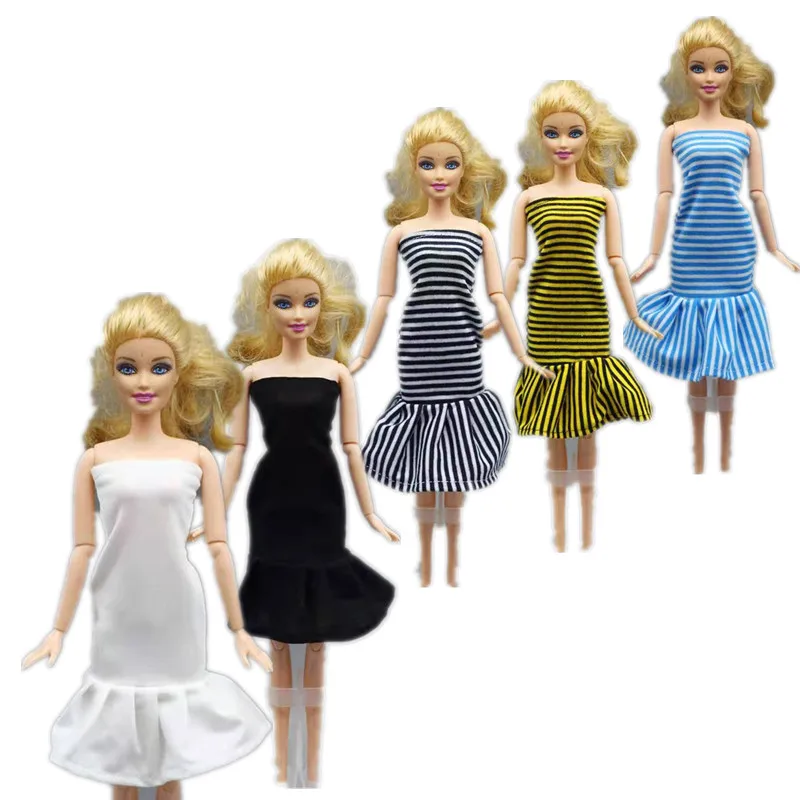 1/6 BJD Clothes Fashion Strip Off Shoulder Dress For Barbie Doll Clothes Princess Gown Vestidoes 11.5" Dolls Accessories Kid Toy
1/6 BJD Clothes Fashion Strip Off Shoulder Dress For Barbie Doll Clothes Princess Gown Vestidoes 11.5" Dolls Accessories Kid Toy