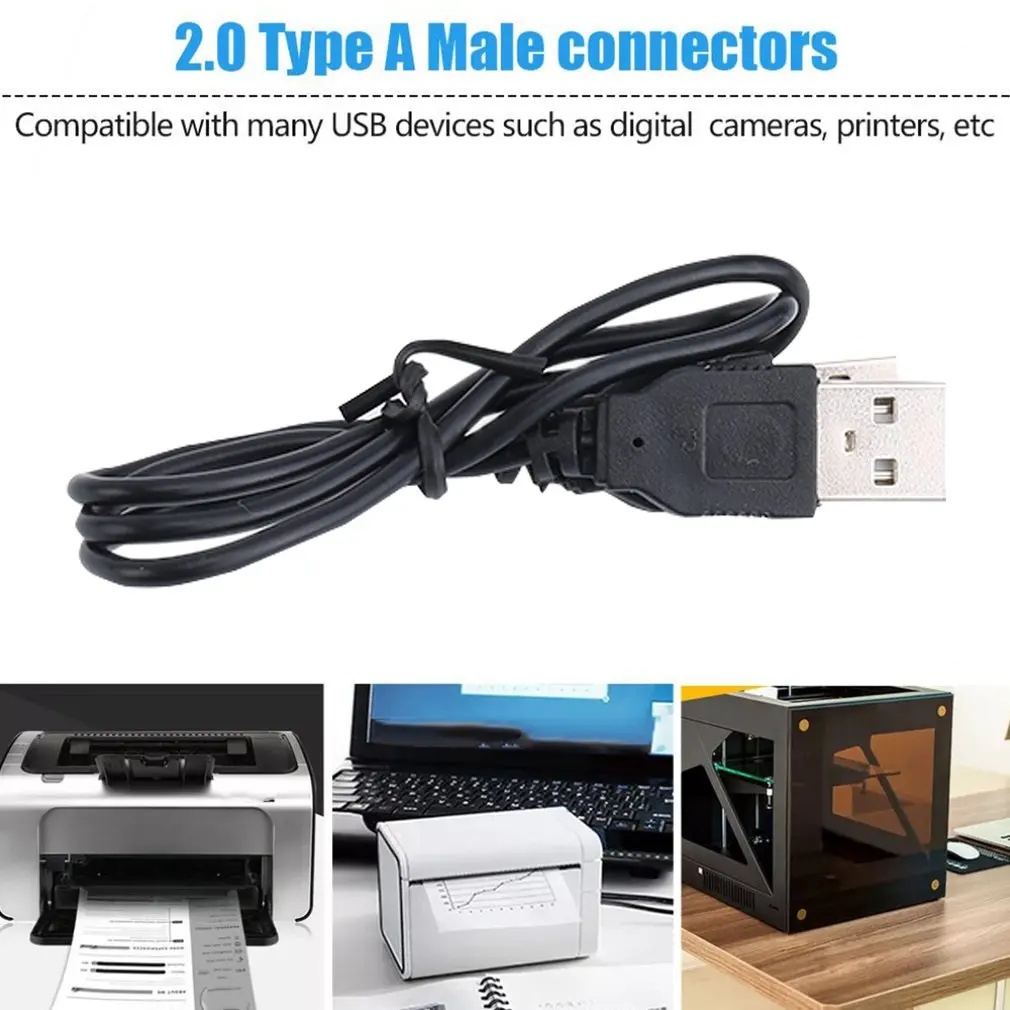 USB 2,0 Adaptador de Cable de datos para PC y teléfono inteligente, Conector de extensión macho a macho, negro, 400mm(L)
USB 2,0 Adaptador de Cable de datos para PC y teléfono inteligente, Conector de extensión macho a macho, negro, 400mm(L)