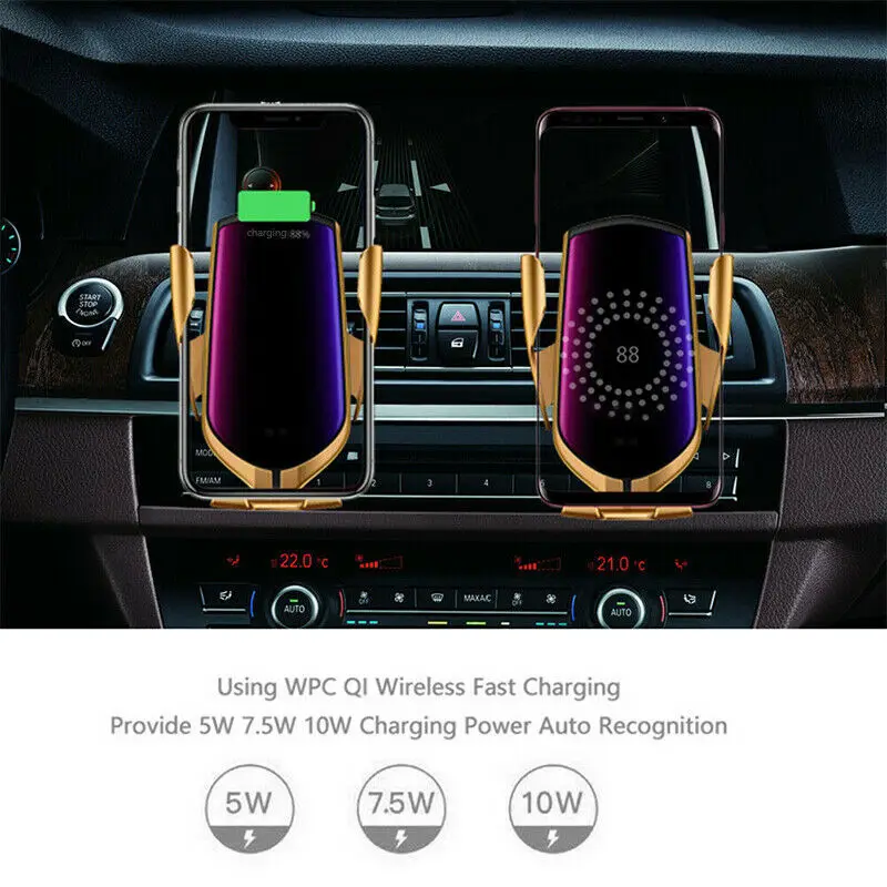 QI Wireless Charger Car Mount Automatic Clamping 10W Fast Charging Air Vent Phone Holder for iPhone 11 XS XR X 8 Samsung S10 S20
QI Wireless Charger Car Mount Automatic Clamping 10W Fast Charging Air Vent Phone Holder for iPhone 11 XS XR X 8 Samsung S10 S20