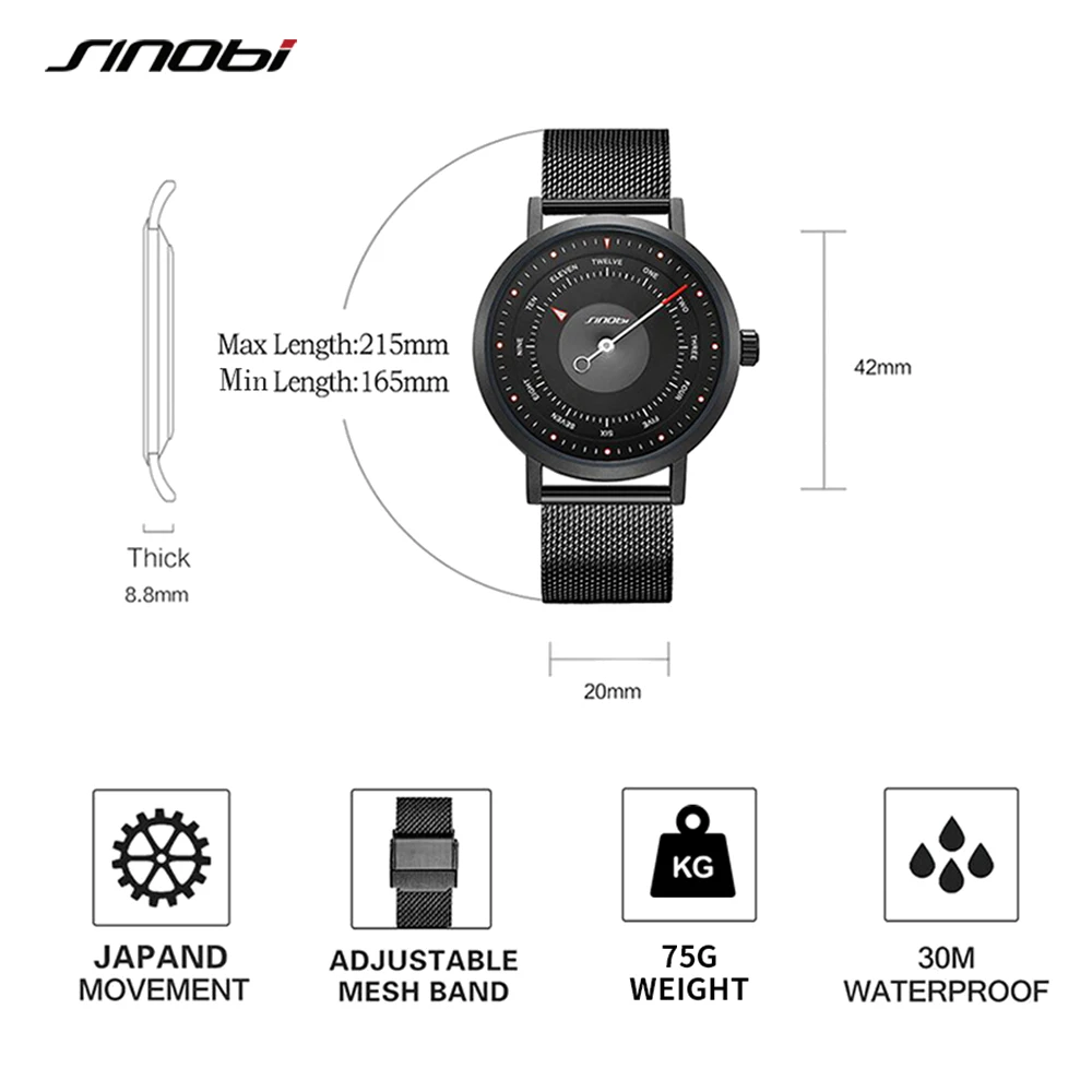 Watches Men SINOBI Brand Fashion Creative Men Sport Watches MenS Quartz Clock Man Casual Military Waterproof Wrist Watch Relogio
Watches Men SINOBI Brand Fashion Creative Men Sport Watches MenS Quartz Clock Man Casual Military Waterproof Wrist Watch Relogio