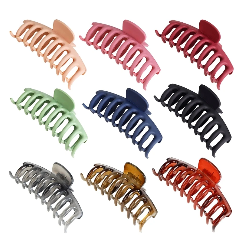 9pcs Hair Claw Clips Set Hair Clamps Simple Non Slip Hairpin Plastic Jaw Clips K3NE
9pcs Hair Claw Clips Set Hair Clamps Simple Non Slip Hairpin Plastic Jaw Clips K3NE
