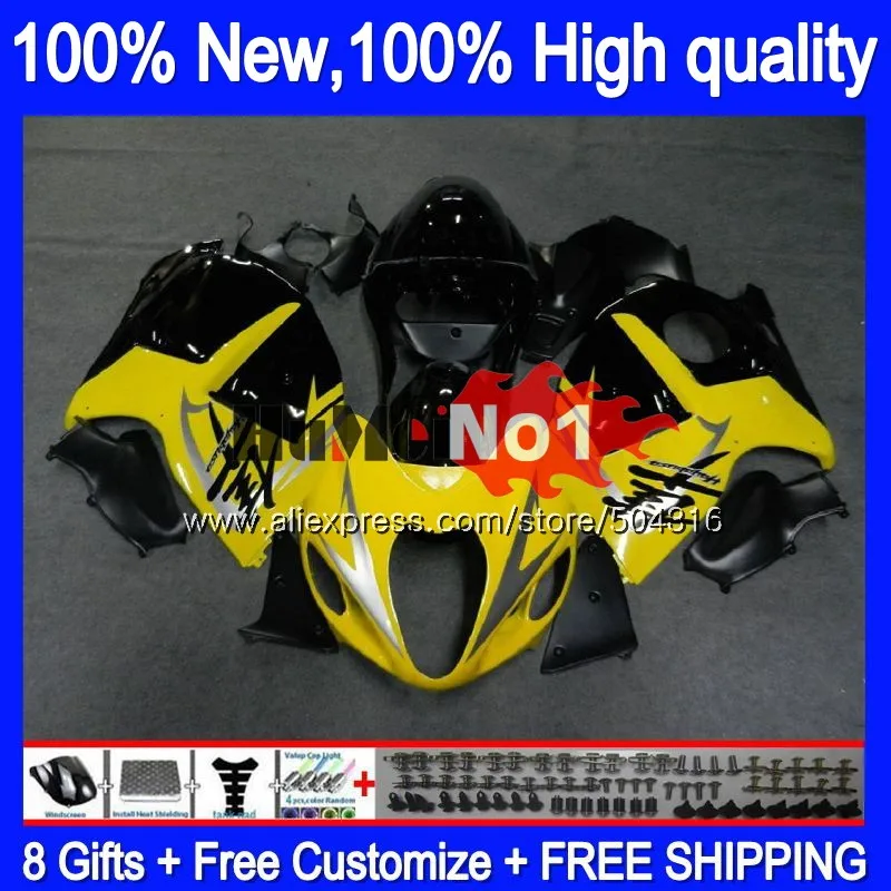 Hayabusa для SUZUKI GSX-R1300 1996 1997 1998 99 00 01 27MC.86 GSXR 1300 GSXR1300 96 97 98 1999 2000 2001 желто-черные обтекатели
Hayabusa для SUZUKI GSX-R1300 1996 1997 1998 99 00 01 27MC.86 GSXR 1300 GSXR1300 96 97 98 1999 2000 2001 желто-черные обтекатели
