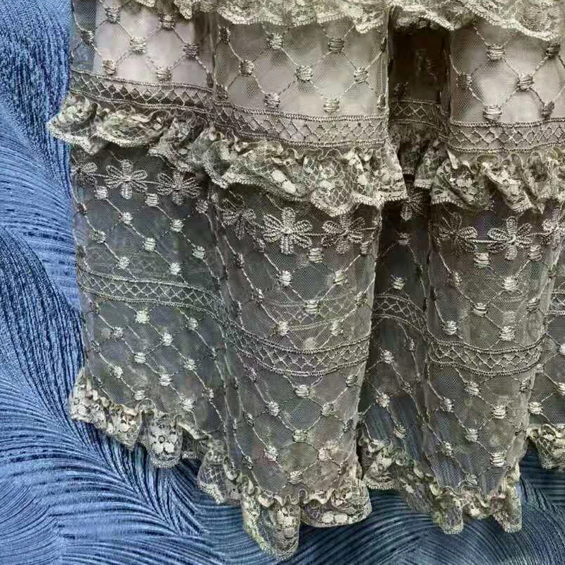 SEQINYY Sweet Knee Dress Summer Spring New Fashion Design Women Runway Embroidery Flowers Lace High Quality Ruffles Elegant
SEQINYY Sweet Knee Dress Summer Spring New Fashion Design Women Runway Embroidery Flowers Lace High Quality Ruffles Elegant