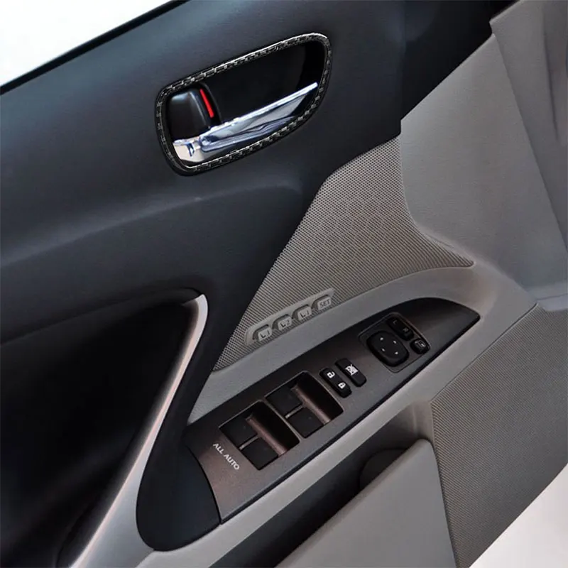 For LEXUS IS250 300 350 2006-12 High Quality Carbon Fiber Front Door Handle Frame Cover Trim Interior Accessories
For LEXUS IS250 300 350 2006-12 High Quality Carbon Fiber Front Door Handle Frame Cover Trim Interior Accessories