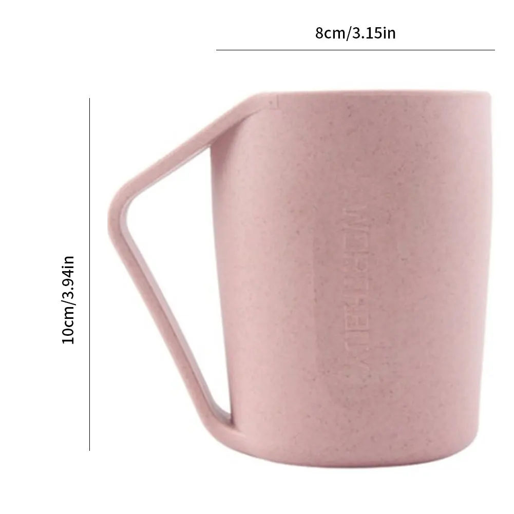 4pcs Wheat Straw Cups Biodegradable Bathroom Travel Cup Brushing Cup Reusable Unbreakable with Thumb Rest Handle for Drinking
4pcs Wheat Straw Cups Biodegradable Bathroom Travel Cup Brushing Cup Reusable Unbreakable with Thumb Rest Handle for Drinking