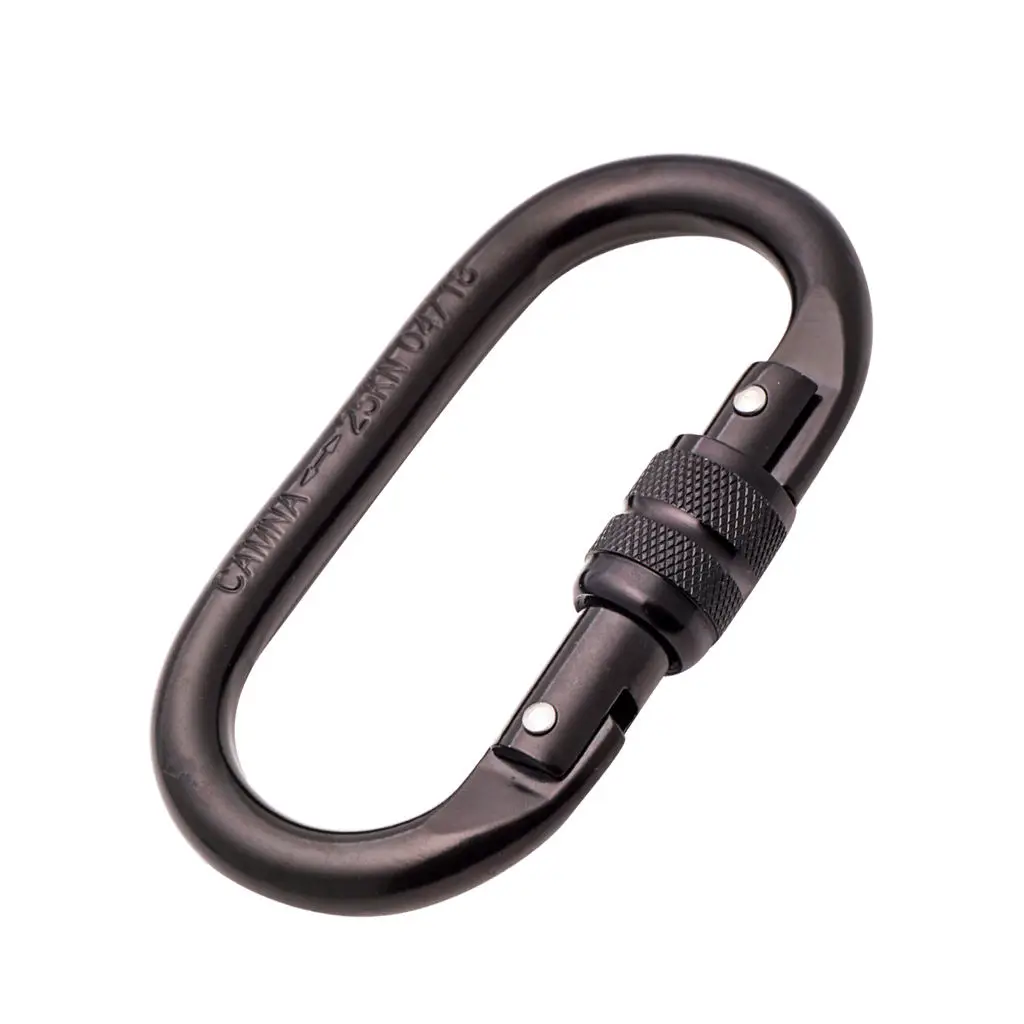 Oval-Shape 25KN Rock Climbing Hiking Screw Locking Carabiner Keychain Spring Snap Clip Hooks CE Approved Lightweight & Strong
Oval-Shape 25KN Rock Climbing Hiking Screw Locking Carabiner Keychain Spring Snap Clip Hooks CE Approved Lightweight & Strong