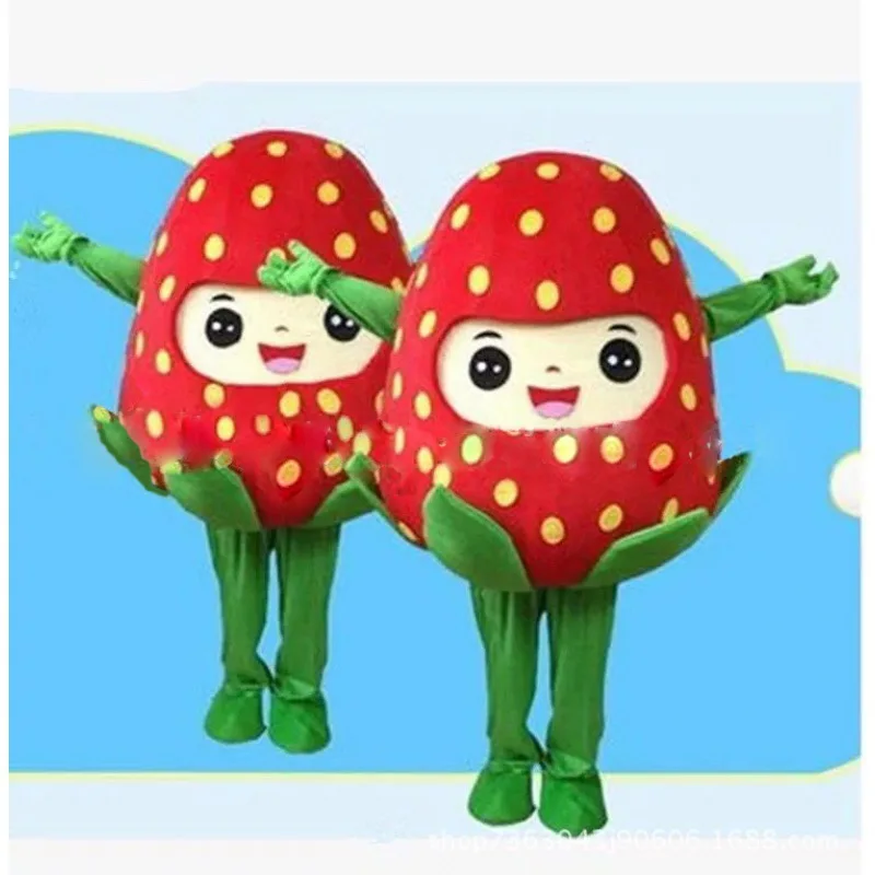 Fruit Cartoon Mascot Costume Strawberry Cosplay Halloween Party Advertising Costume
Fruit Cartoon Mascot Costume Strawberry Cosplay Halloween Party Advertising Costume