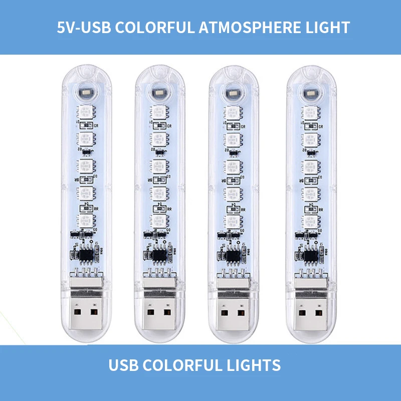 Mini Portable USB Colorful toning LED Book Light Ultra Bright Reading Book Lamp 5leds Lights For Power Bank PC Laptop Notebook
Mini Portable USB Colorful toning LED Book Light Ultra Bright Reading Book Lamp 5leds Lights For Power Bank PC Laptop Notebook