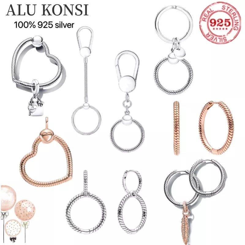 2021 new100% S925 silver pan Keychain Amulet Key Carry earring for Women Fit Original Design Charms high quality Jewelry
2021 new100% S925 silver pan Keychain Amulet Key Carry earring for Women Fit Original Design Charms high quality Jewelry