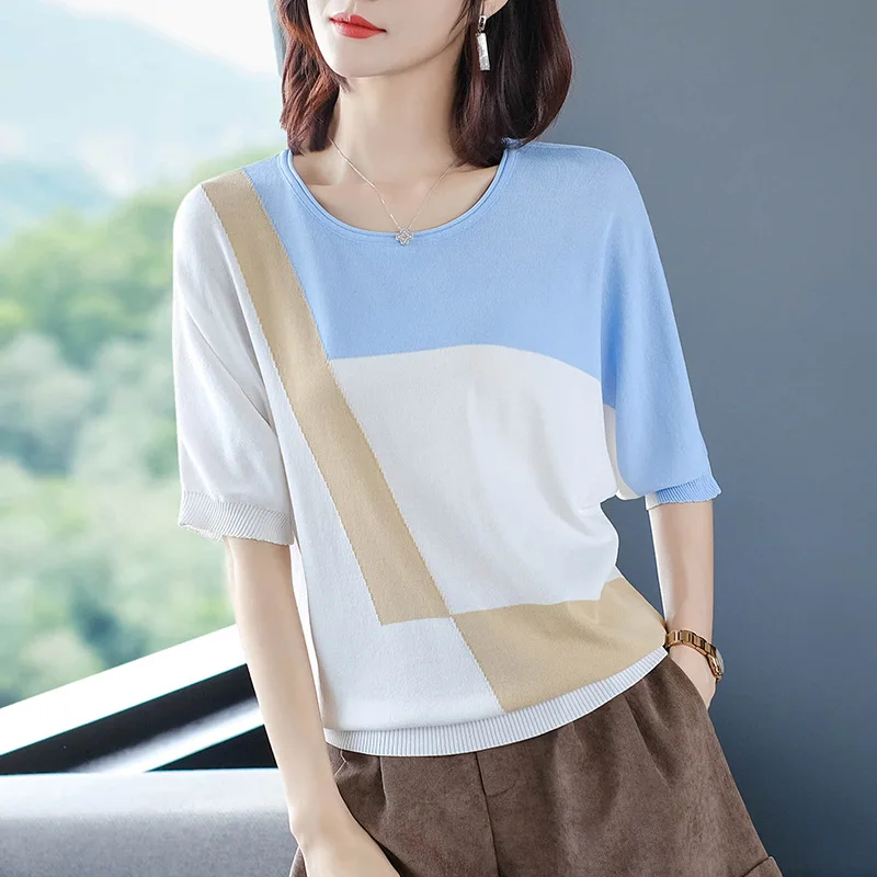 2020 blue Summer Fashion T Shirt Women Woman Tshirt
2020 blue Summer Fashion T Shirt Women Woman Tshirt