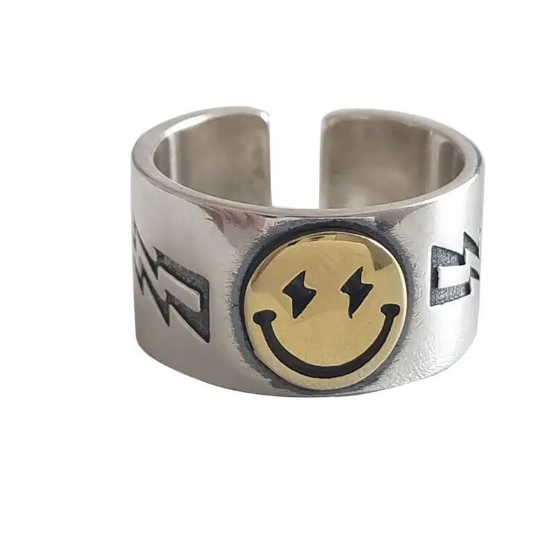 2021 Punk Vintage Smile Face Rings For Women Boho Female Charms Jewelry Men Antique Knuckle Ring Fashion Party Gift
2021 Punk Vintage Smile Face Rings For Women Boho Female Charms Jewelry Men Antique Knuckle Ring Fashion Party Gift