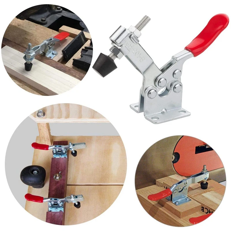 Toggle Clamps, Non-Slip, 201-B, Holding Force, Horizontal Metal Button Clamp, Quick Release, Hand Tool, 8 Pieces
Toggle Clamps, Non-Slip, 201-B, Holding Force, Horizontal Metal Button Clamp, Quick Release, Hand Tool, 8 Pieces