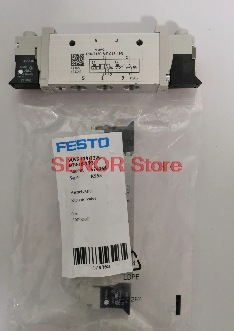Совершенно новый оригинальный электромагнитный клапан VUVG-L14-T32C-MT-G18-1P3 (574368)
Совершенно новый оригинальный электромагнитный клапан VUVG-L14-T32C-MT-G18-1P3 (574368)