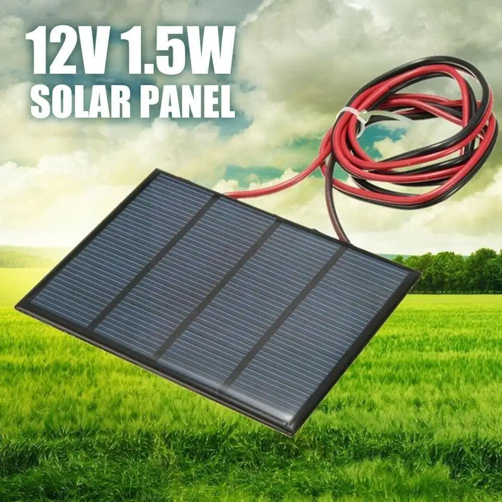 12V 1.5W Outdoor Portable Solar Panel Controller Waterproof Solar Cells Poly Solar Cells for Car Yacht RV Battery Charger X3P1
12V 1.5W Outdoor Portable Solar Panel Controller Waterproof Solar Cells Poly Solar Cells for Car Yacht RV Battery Charger X3P1
