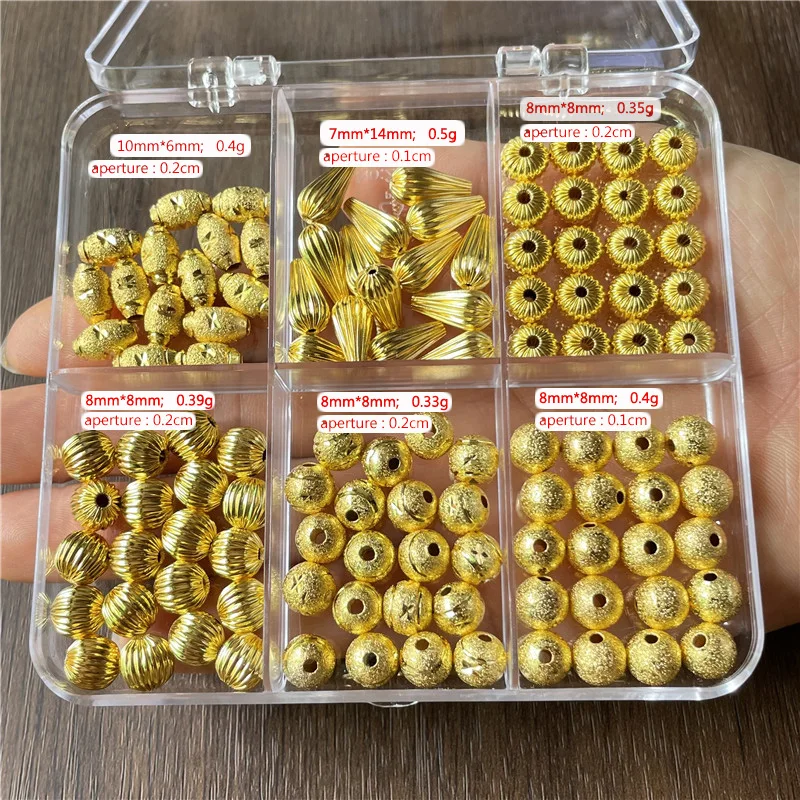 JunKang 120pcs Copper Silver Gold Water Drop Frosted Watermelon Cut Flower Perforated Spacer Beads DIY Bangle Necklace Discovery
JunKang 120pcs Copper Silver Gold Water Drop Frosted Watermelon Cut Flower Perforated Spacer Beads DIY Bangle Necklace Discovery