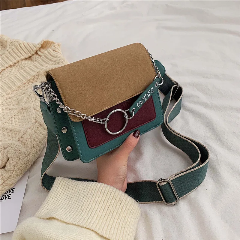 High Quality Scrub Leather Contrast Color Crossbody Bags For Women Shoulder Messenger Bag Female Small Travel Chain Handbags
High Quality Scrub Leather Contrast Color Crossbody Bags For Women Shoulder Messenger Bag Female Small Travel Chain Handbags