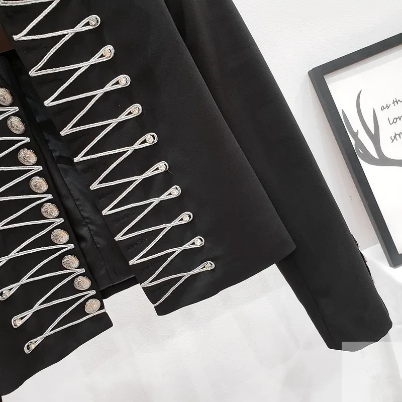 Autumn Fashion Black Blazers Jacket Women Casual Streetwear Slim Long sleeve Lady Suit Jacket Diamonds Short Blazer Coat Female
Autumn Fashion Black Blazers Jacket Women Casual Streetwear Slim Long sleeve Lady Suit Jacket Diamonds Short Blazer Coat Female