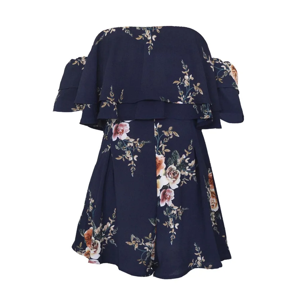 Bohemian Floral Print Jumpsuits Women Sexy Beach Rompers Trips Loose Fashion Short Overalls Backless Green Playsuits Summer 2021
Bohemian Floral Print Jumpsuits Women Sexy Beach Rompers Trips Loose Fashion Short Overalls Backless Green Playsuits Summer 2021
