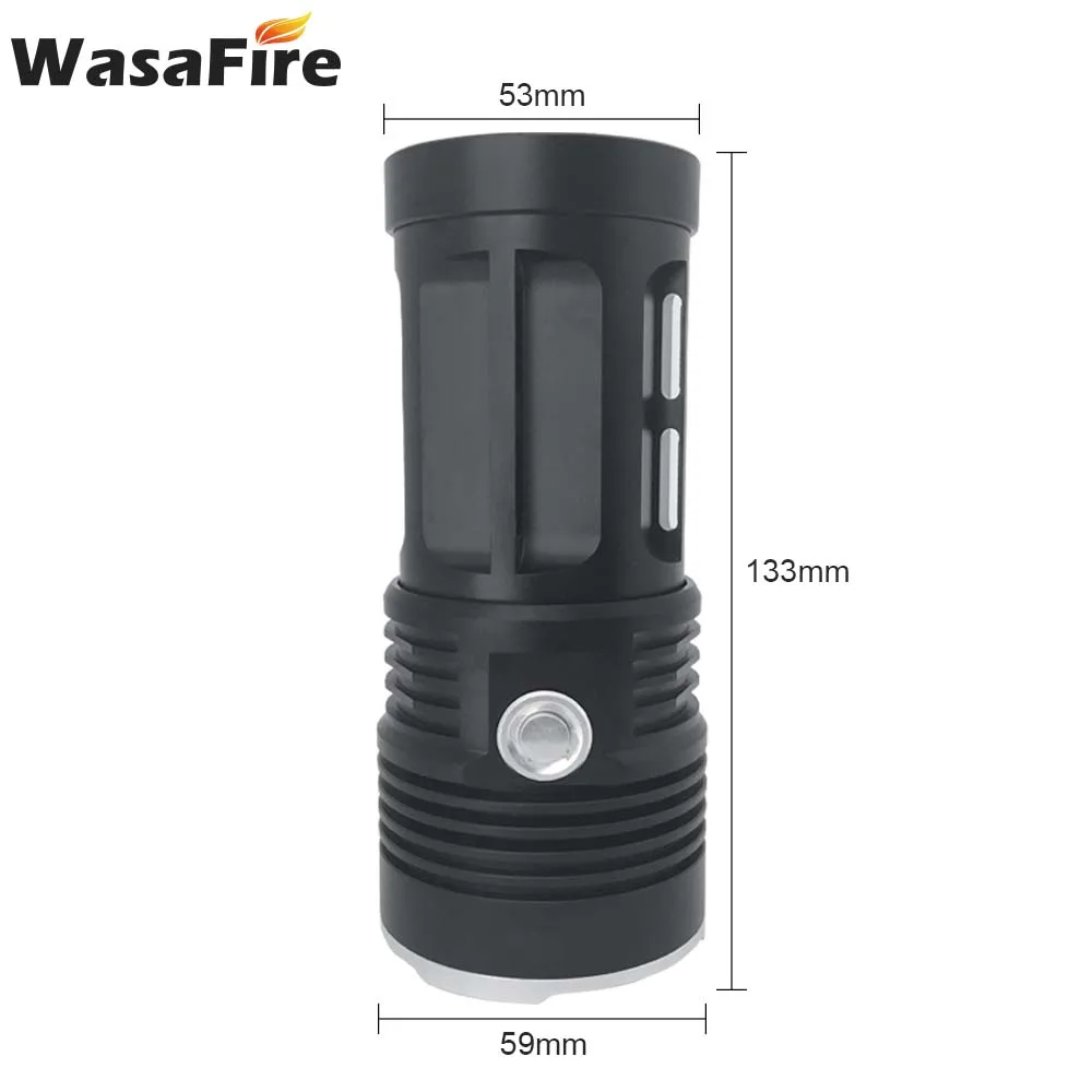 Super Bright Powerful LED Searchlight Flashlight 3 Lighting Modes Waterproof Aluminum Alloy Suitable for Hunting, Adventure
Super Bright Powerful LED Searchlight Flashlight 3 Lighting Modes Waterproof Aluminum Alloy Suitable for Hunting, Adventure