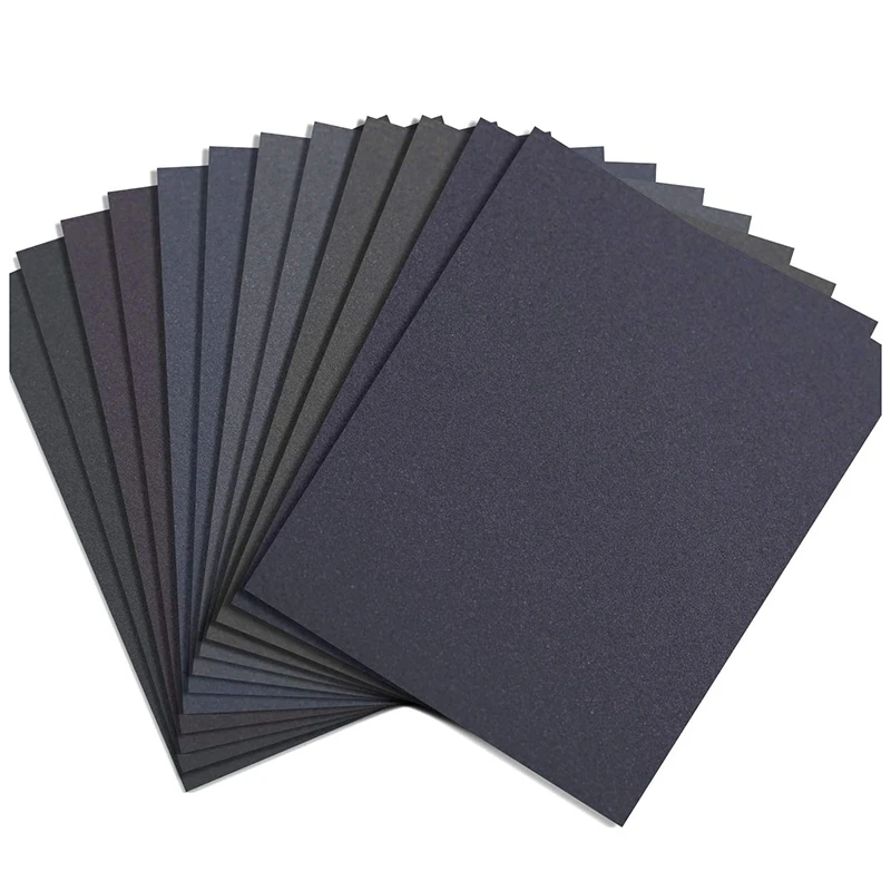 12Pcs 9 x 11 Inch Wet/Dry Waterproof Sandpaper 400-1500 Grit for Wood Furniture Finishing Metal Grinding Drywall Sanding
12Pcs 9 x 11 Inch Wet/Dry Waterproof Sandpaper 400-1500 Grit for Wood Furniture Finishing Metal Grinding Drywall Sanding