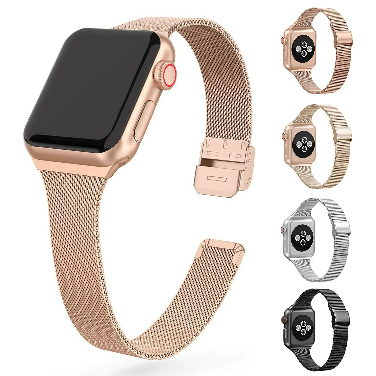 Slim Metal band for Apple Watch 6/SE/5/4/3/2/1 38mm 40mm Stainless Steel Watch strap for iwatch series SE/6 42MM 44MM Bracelet
Slim Metal band for Apple Watch 6/SE/5/4/3/2/1 38mm 40mm Stainless Steel Watch strap for iwatch series SE/6 42MM 44MM Bracelet