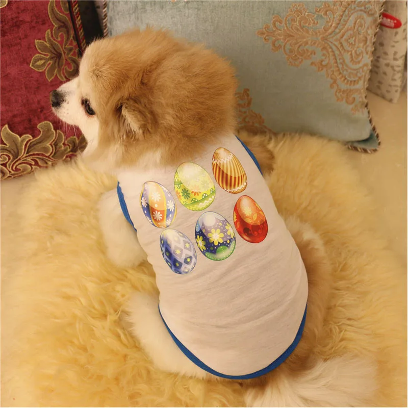 Dog Clothes Soft T-shirt Thin Vest Egg Print Neck T-shirt For Small And Medium Dogs Pet Puppy Vest T-shirt Dog Cloth
Dog Clothes Soft T-shirt Thin Vest Egg Print Neck T-shirt For Small And Medium Dogs Pet Puppy Vest T-shirt Dog Cloth