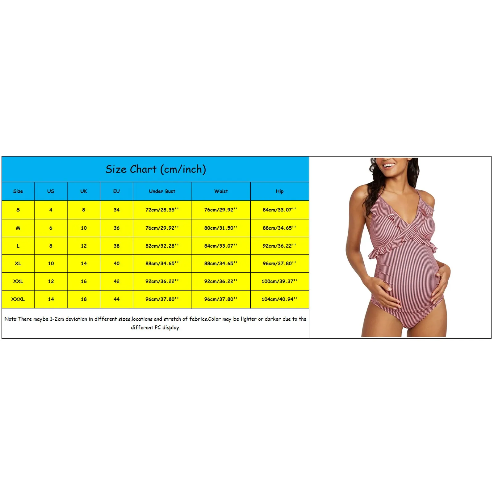 Women's Maternity Swimwear Summer Ruffled Bikini Striped Print One Piece Swimsuit Tankini Swimsuits Women Beach Swimming Suit
Women's Maternity Swimwear Summer Ruffled Bikini Striped Print One Piece Swimsuit Tankini Swimsuits Women Beach Swimming Suit