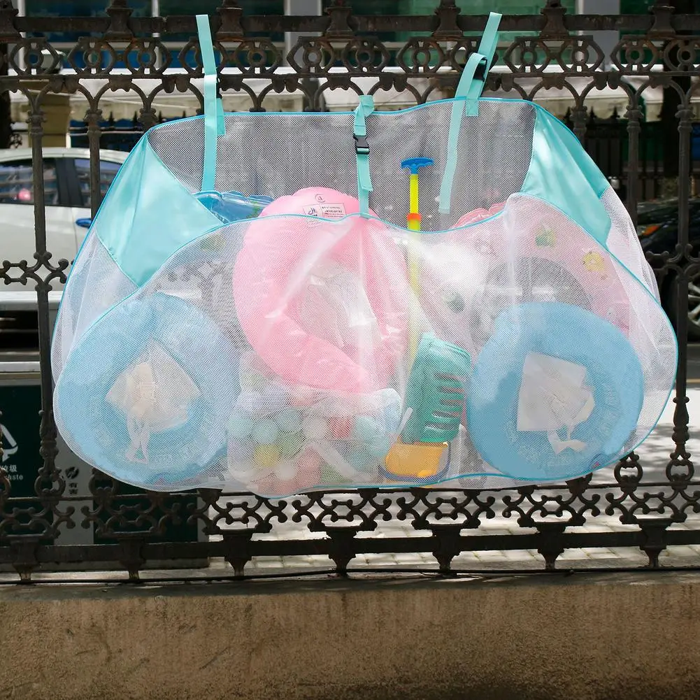 Swimming Pool Storage Bag Large Capacity Foldable Hook Hanging Mesh Bag for Pool Inflatable Toys Football Basketball Organizer
Swimming Pool Storage Bag Large Capacity Foldable Hook Hanging Mesh Bag for Pool Inflatable Toys Football Basketball Organizer