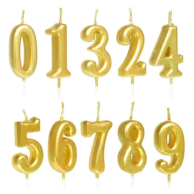 10 Pcs Number Candle Christmas New Year Novelty Cake Topper Decoration for Birthday Celebration Wedding Party Supplies
10 Pcs Number Candle Christmas New Year Novelty Cake Topper Decoration for Birthday Celebration Wedding Party Supplies