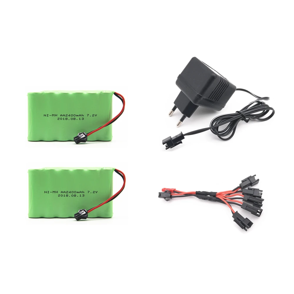 7.2v 2400mah AA NI-MH Battery with charger High capacity electric toy battery Remote car ship robot rechargeable 7.2 v 2400 mah
7.2v 2400mah AA NI-MH Battery with charger High capacity electric toy battery Remote car ship robot rechargeable 7.2 v 2400 mah