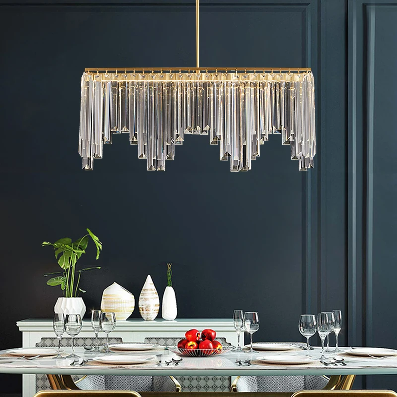 Modern crystal chandelier dining room minimalist chandeliers for living room ceiling chandelier lighting fixtures copper lustres
Modern crystal chandelier dining room minimalist chandeliers for living room ceiling chandelier lighting fixtures copper lustres