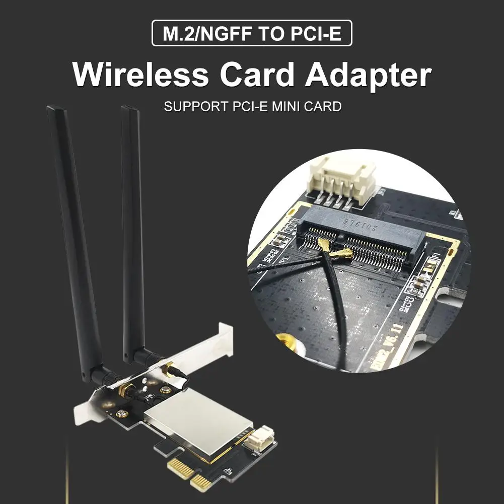 PCIE WiFi Card Adapter Bluetooth Dual Band Wireless Network Card Repetidor Adaptador for PC Desktop Wi-fi Antenna PCI- M.2/ NGFF
PCIE WiFi Card Adapter Bluetooth Dual Band Wireless Network Card Repetidor Adaptador for PC Desktop Wi-fi Antenna PCI- M.2/ NGFF