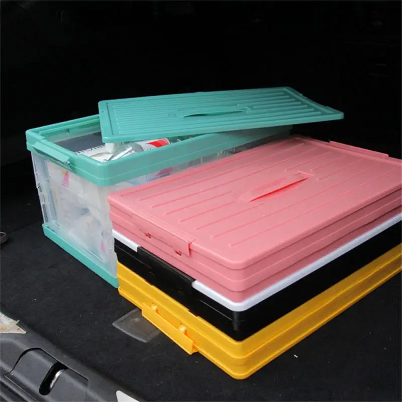 Transparent Car Storage Box Portable Car Trunk Folding Storage Box 30L Thickened Hard Car Storage Box Auto Multiuse Tools
Transparent Car Storage Box Portable Car Trunk Folding Storage Box 30L Thickened Hard Car Storage Box Auto Multiuse Tools