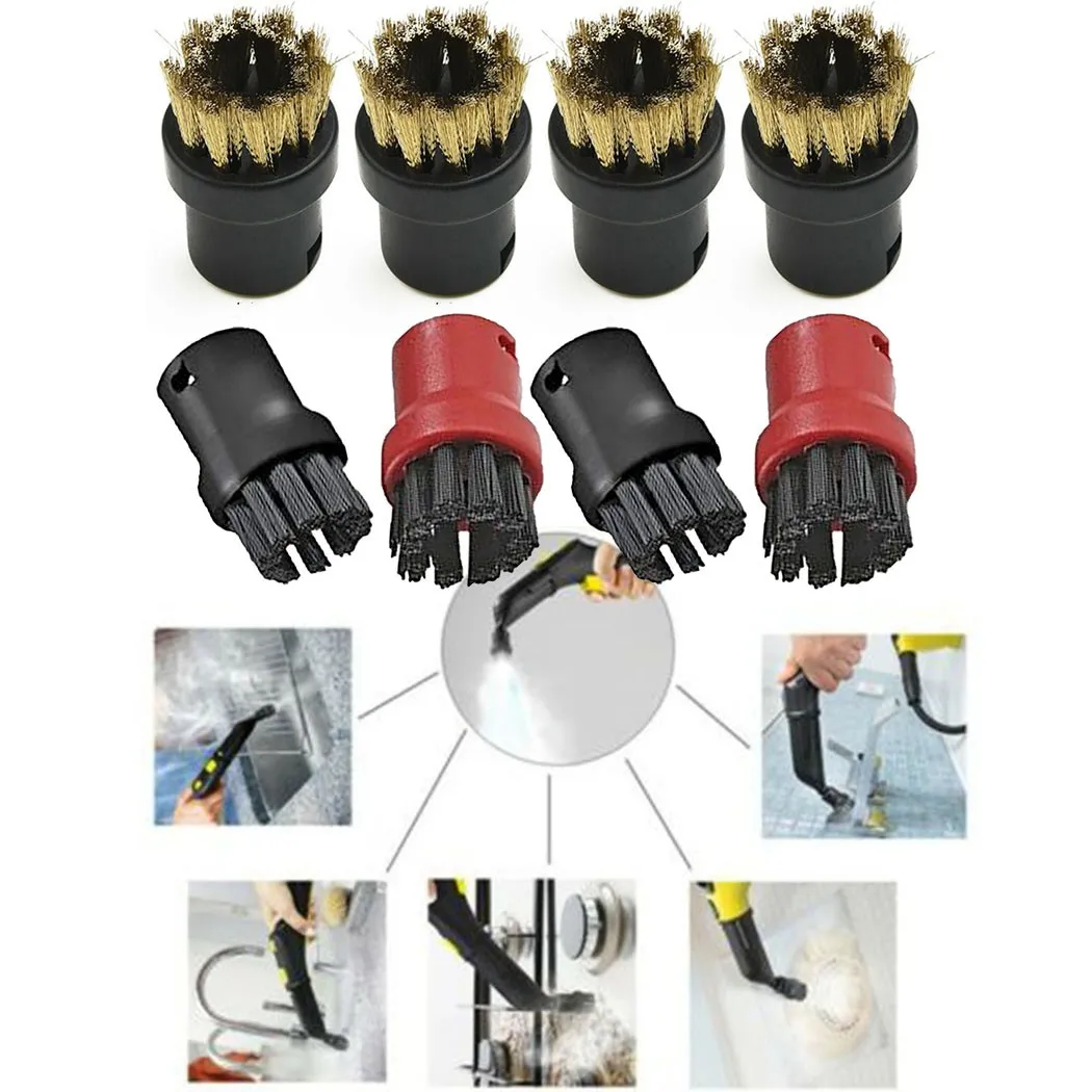 Brass+Nylon Jet Nozzle Round Wire Tool Brushes For Karcher Steam Cleaners Vacuum Cleaner Sweeper Replace Household Cleaning Part
Brass+Nylon Jet Nozzle Round Wire Tool Brushes For Karcher Steam Cleaners Vacuum Cleaner Sweeper Replace Household Cleaning Part