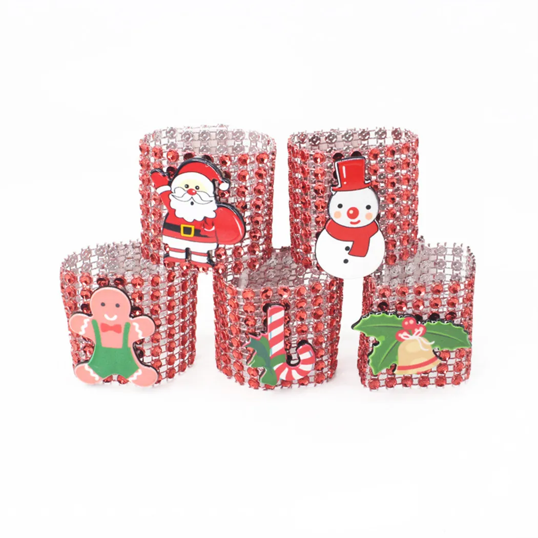 10PCS Christmas Diamond Napkin Rings Holders Xmas Table Napkin Holder Wedding Banquet Hotel Table Sup Home Decoration Supplies
10PCS Christmas Diamond Napkin Rings Holders Xmas Table Napkin Holder Wedding Banquet Hotel Table Sup Home Decoration Supplies