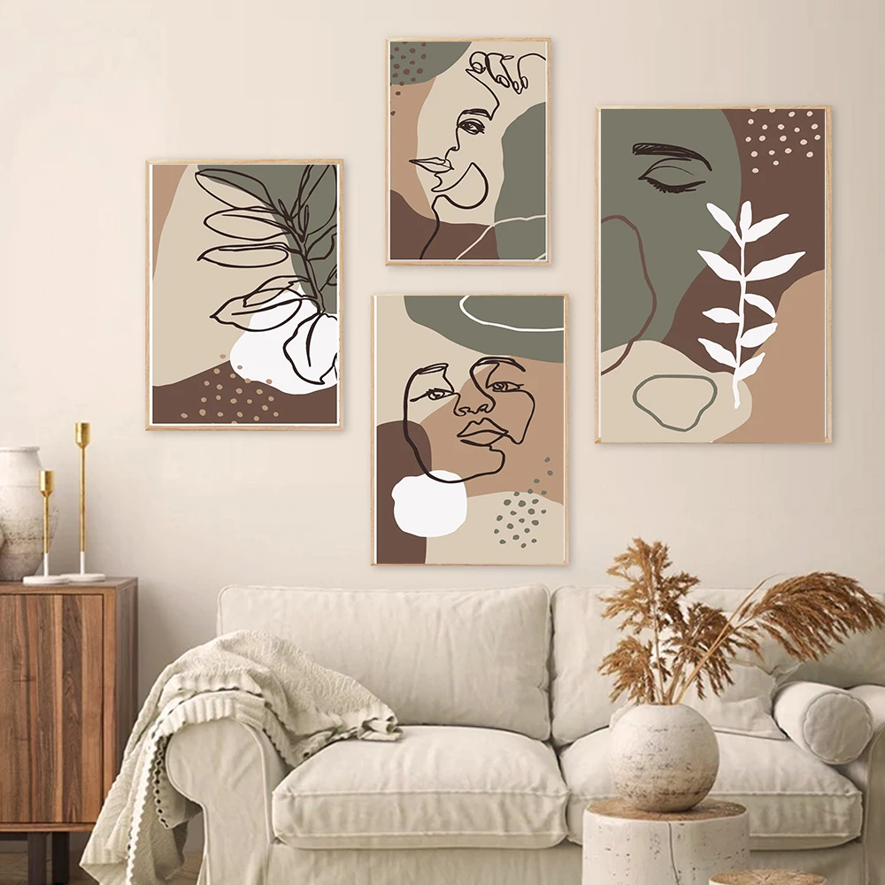 Abstract Face Art Leaves Painting Girl Face Minimalist Wall Art Canvas Poster Prints Nordic Picture Home Decor
Abstract Face Art Leaves Painting Girl Face Minimalist Wall Art Canvas Poster Prints Nordic Picture Home Decor