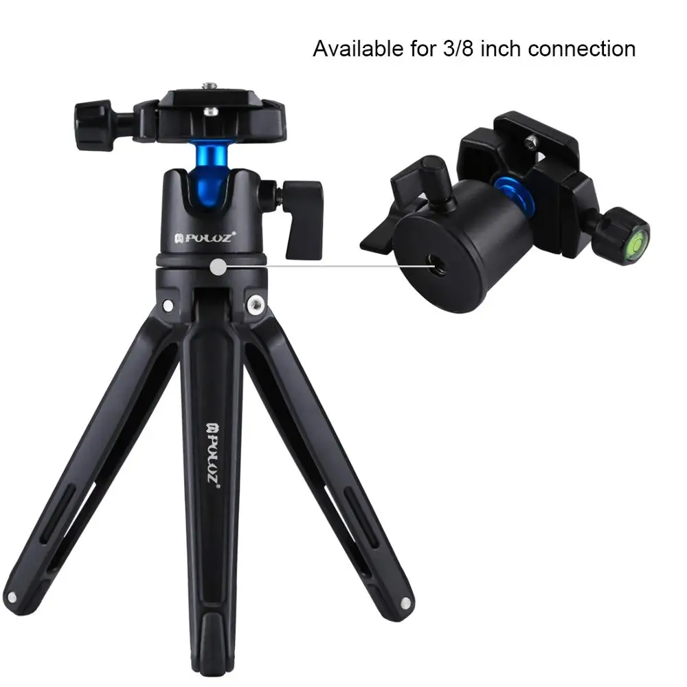 Universal Tabletop Mini Tripod with Panoramic Ball Head For Compact DSLRs/Mirrorless Cameras/Smartphones Tripod
Universal Tabletop Mini Tripod with Panoramic Ball Head For Compact DSLRs/Mirrorless Cameras/Smartphones Tripod