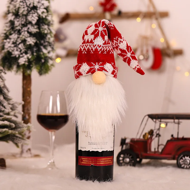 12 Pcs Christmas Gnomes Wine Bottle Topper Cover Decorative Handmade Wine Bottle Dress Christmas Table Decorations Wholesale X2
12 Pcs Christmas Gnomes Wine Bottle Topper Cover Decorative Handmade Wine Bottle Dress Christmas Table Decorations Wholesale X2