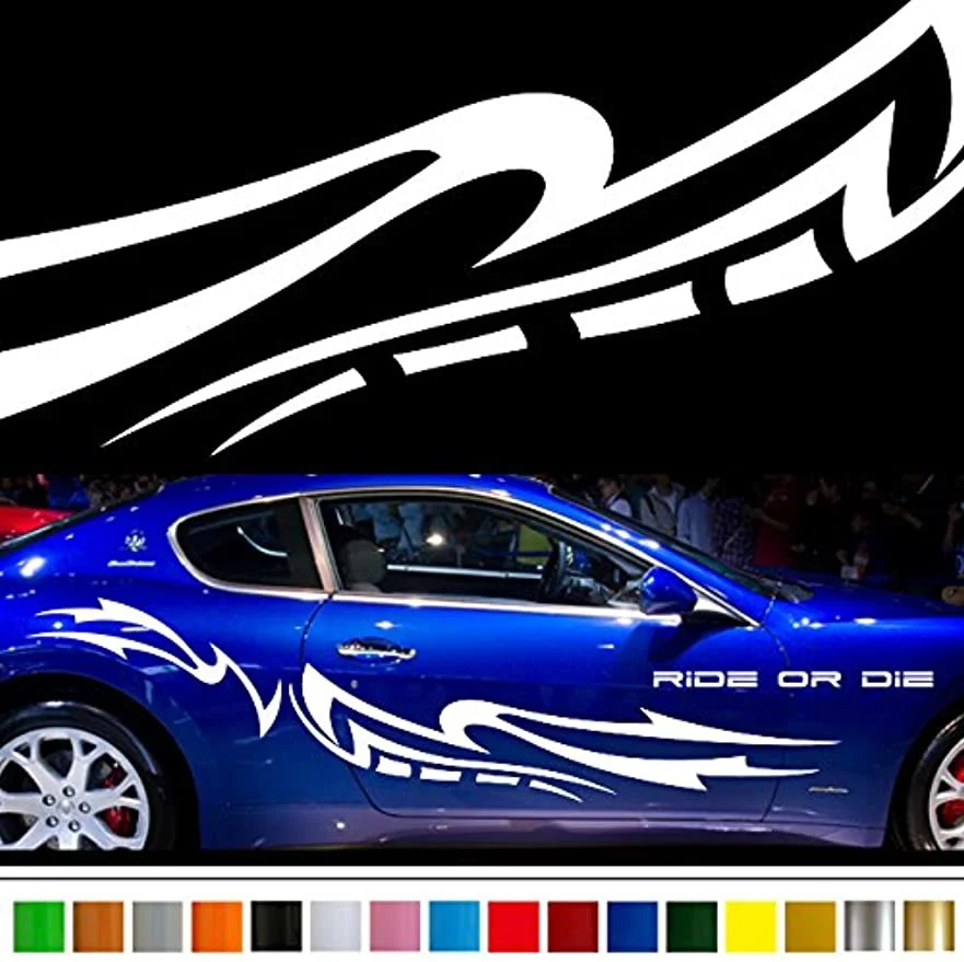 2PC Universal Side Skirt Car Door Sticker Decal Automobiles Auto Accessories
2PC Universal Side Skirt Car Door Sticker Decal Automobiles Auto Accessories