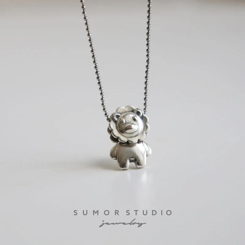 Tianzhe brand jewelry 2020 new product Q cute little lion necklace fashion girl s925 sterling silver necklace Thai silver old st
Tianzhe brand jewelry 2020 new product Q cute little lion necklace fashion girl s925 sterling silver necklace Thai silver old st