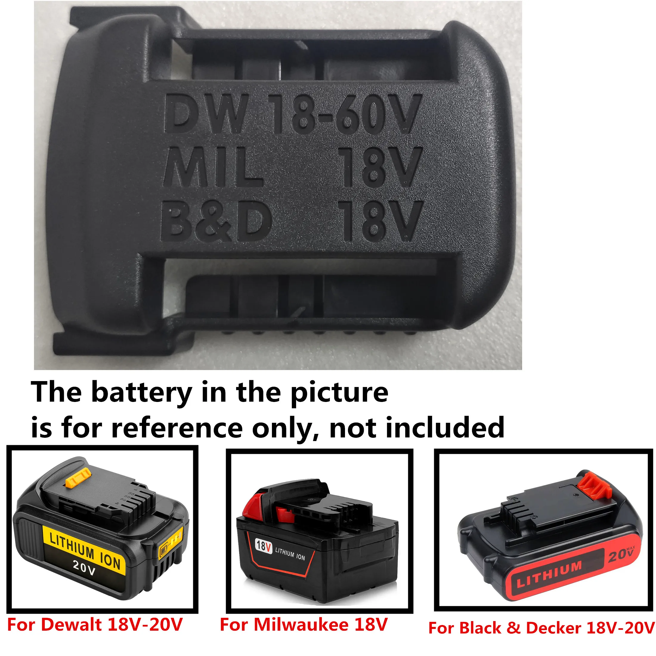 3Pcs Battery Storage Rack Holder Case for Dewalt For Milwaukee For Black&Decker 18V 20V Li-ion battery Fixing Devices
3Pcs Battery Storage Rack Holder Case for Dewalt For Milwaukee For Black&Decker 18V 20V Li-ion battery Fixing Devices